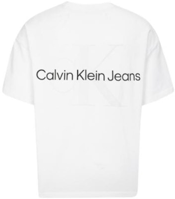 Calvin Klein Logo Crew Neck Unisex White T-Shirt. J400280-YAF Lookbook Calvin Klein Logo Crew Neck Unisex White T-Shirt. J400280-YAF
