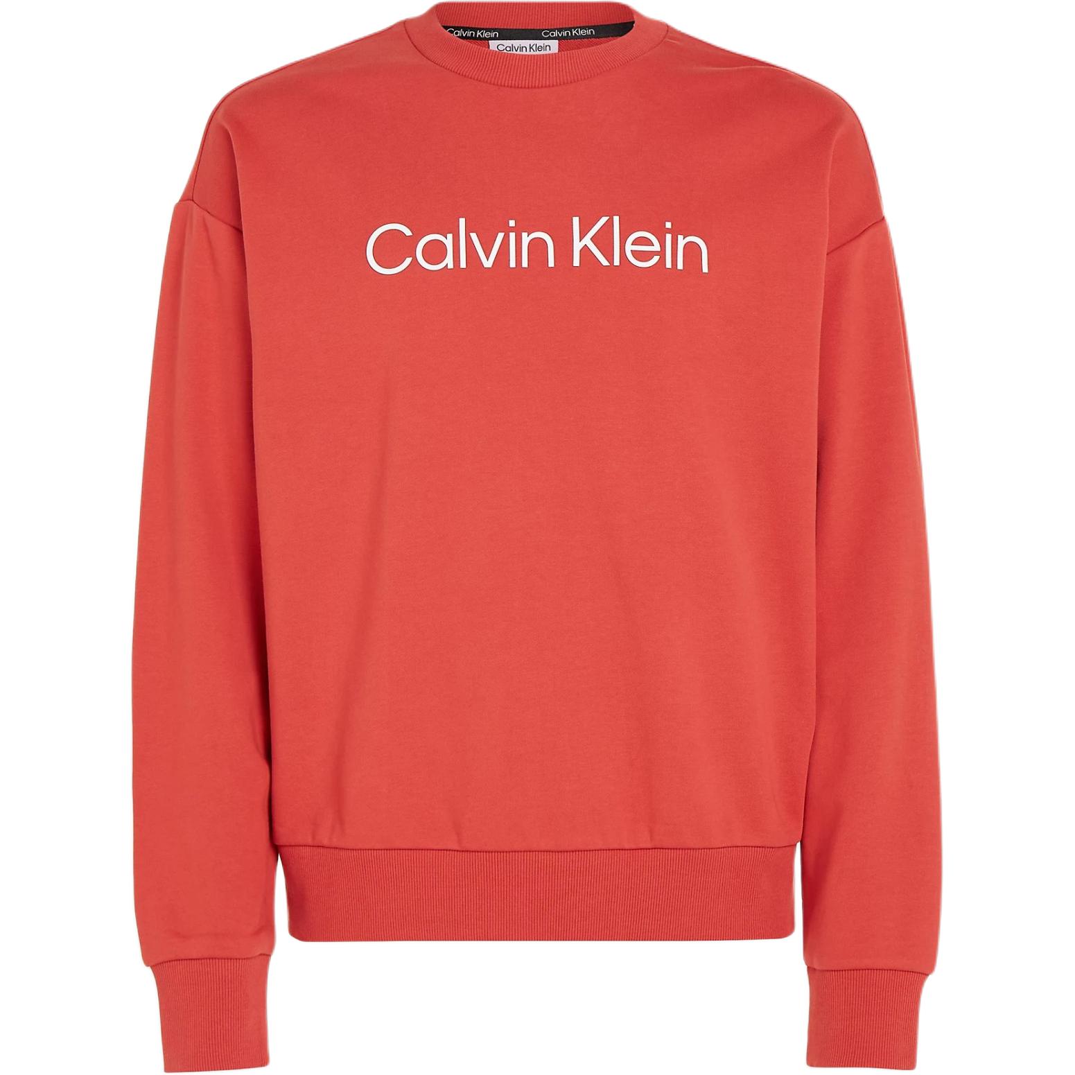 Calvin Klein Logo Crewneck Long Sleeve Sweatshirt Red ( European Fit) K10K112956-XAE