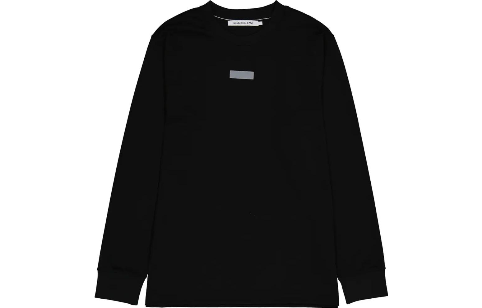 Calvin Klein Logo Crewneck Long Sleeve Sweatshirt Black () J400151-BEH