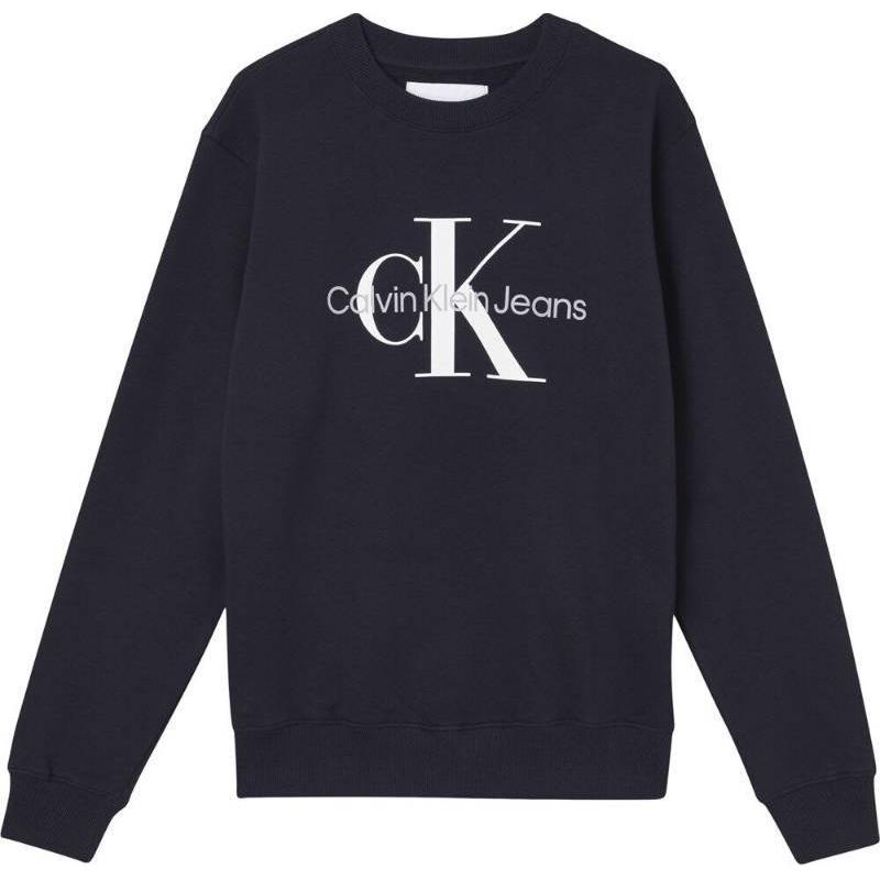 Calvin Klein Logo Crewneck Loose Fit Sweatshirt Navy Blue J30J320933-CHW