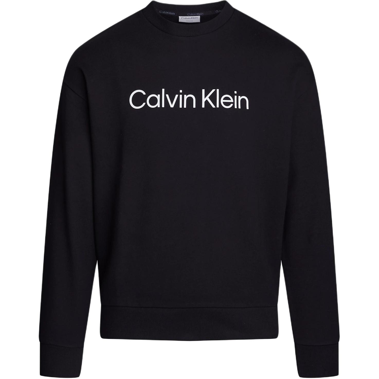 Calvin Klein Logo Crewneck Sweatshirt Black ( European Edition) K10K112956-BEH
