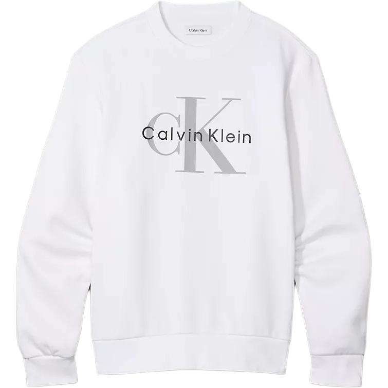 Calvin Klein Logo Crewneck Sweatshirt Men’s Bright White 40BM801-110