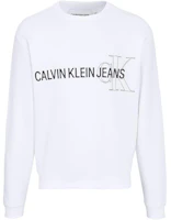 Order Calvin Klein Logo Crewneck Sweatshirt White J30J318181-YAF