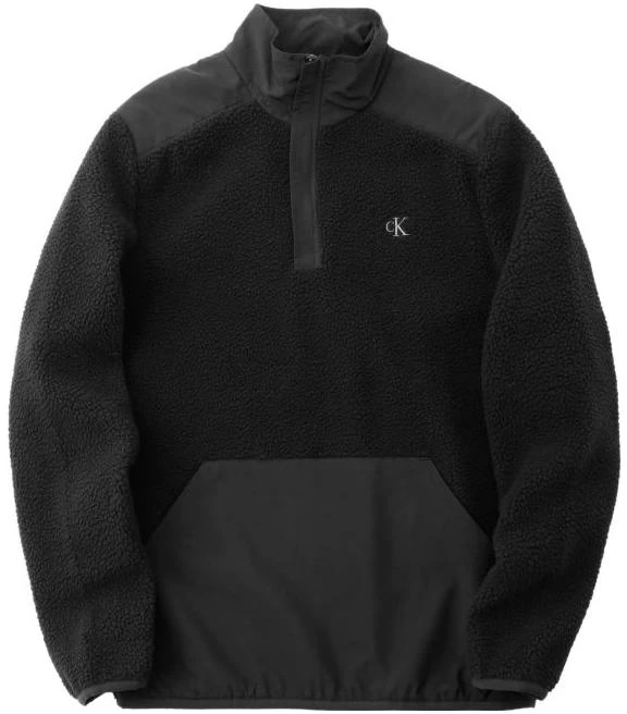 calvin-klein-logo-embroidered-half-zip-pullover-sweatshirt-unisex-black-40-dc-412-001