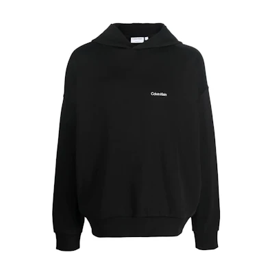 Calvin Klein Logo Embroidered Pullover Hoodie - Black K10K110478-BEH