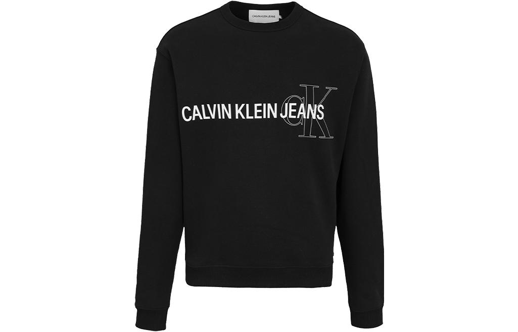 Calvin Klein Logo Graphic Crewneck Pullover Sweatshirt J30J318181-BEH