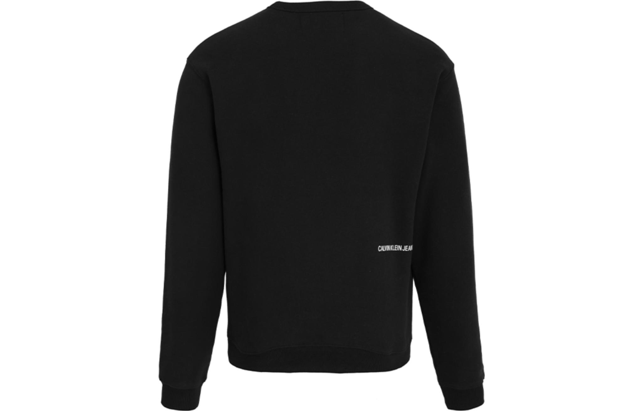 Lookbook Calvin Klein 徽標圖案圓領長袖運動衫 J30J318181-BEH