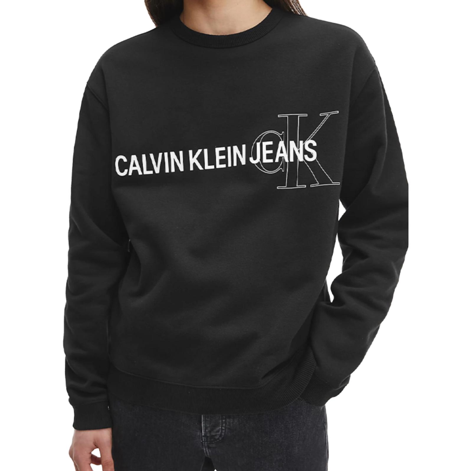 Purchase Calvin Klein 徽標圖案圓領長袖運動衫 J30J318181-BEH