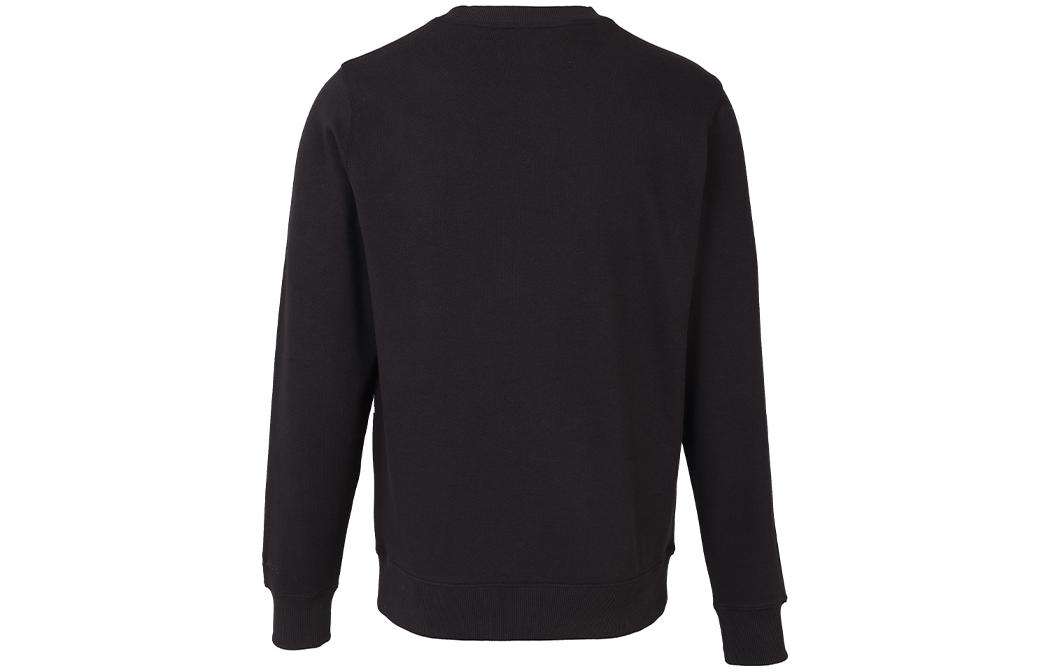 Lookbook Calvin Klein 經典Logo印花黑色圓領長袖套頭衫 J30J320841-BEH