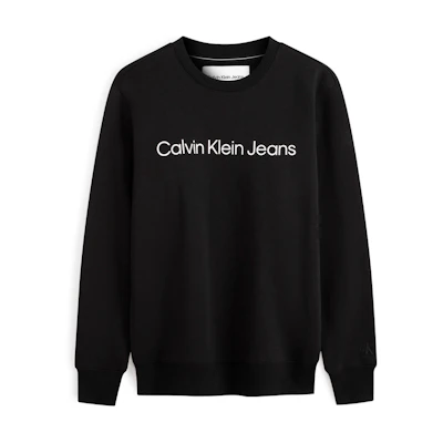 Calvin Klein Logo Graphic Print Fleece Crewneck Sweatshirt Unisex Casual Fit J322333