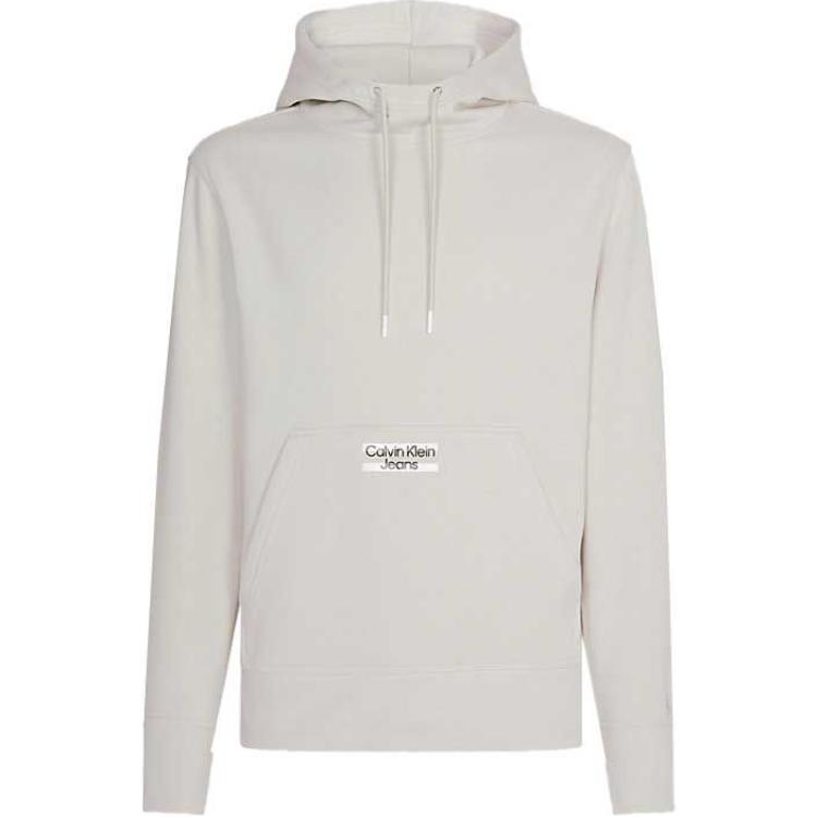 Calvin Klein Logo Hoodie Casual Long Sleeve Off-White J30J322891-ACI