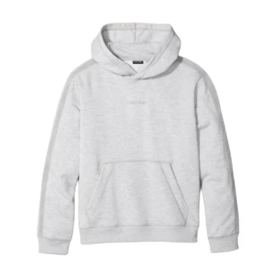 Calvin Klein Logo Kangaroo Pocket Hoodie Grey Mix GMS4W336-030