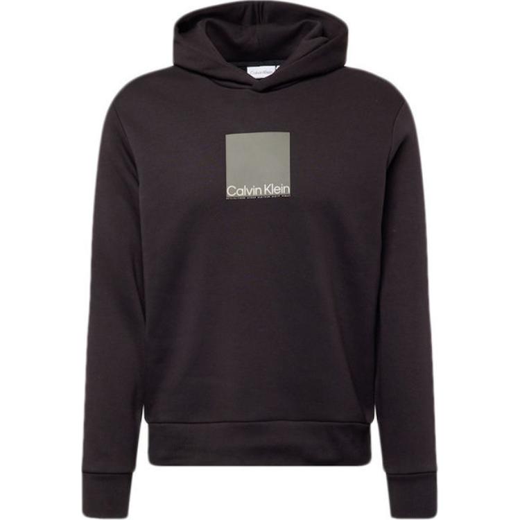 Calvin Klein Logo Patch Pullover Hoodie Black () K10K111827-BEH