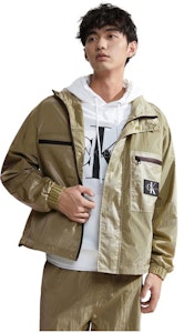 カルバンクライン ロゴパッチ ジップアップ フーディ ジャケット メンズ セージグリーン J324663-LIX Order カルバンクライン ロゴパッチ ジップアップ フーディ ジャケット メンズ セージグリーン J324663-LIX