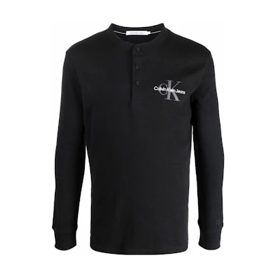 Calvin Klein Logo Print Buckle Sweater Black () J30J319898-BEH