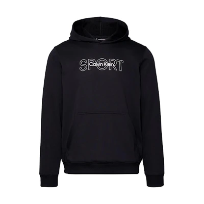 Calvin Klein Logo Print Casual Hoodie Black ( European Edition) 00GMS4W339-BAE