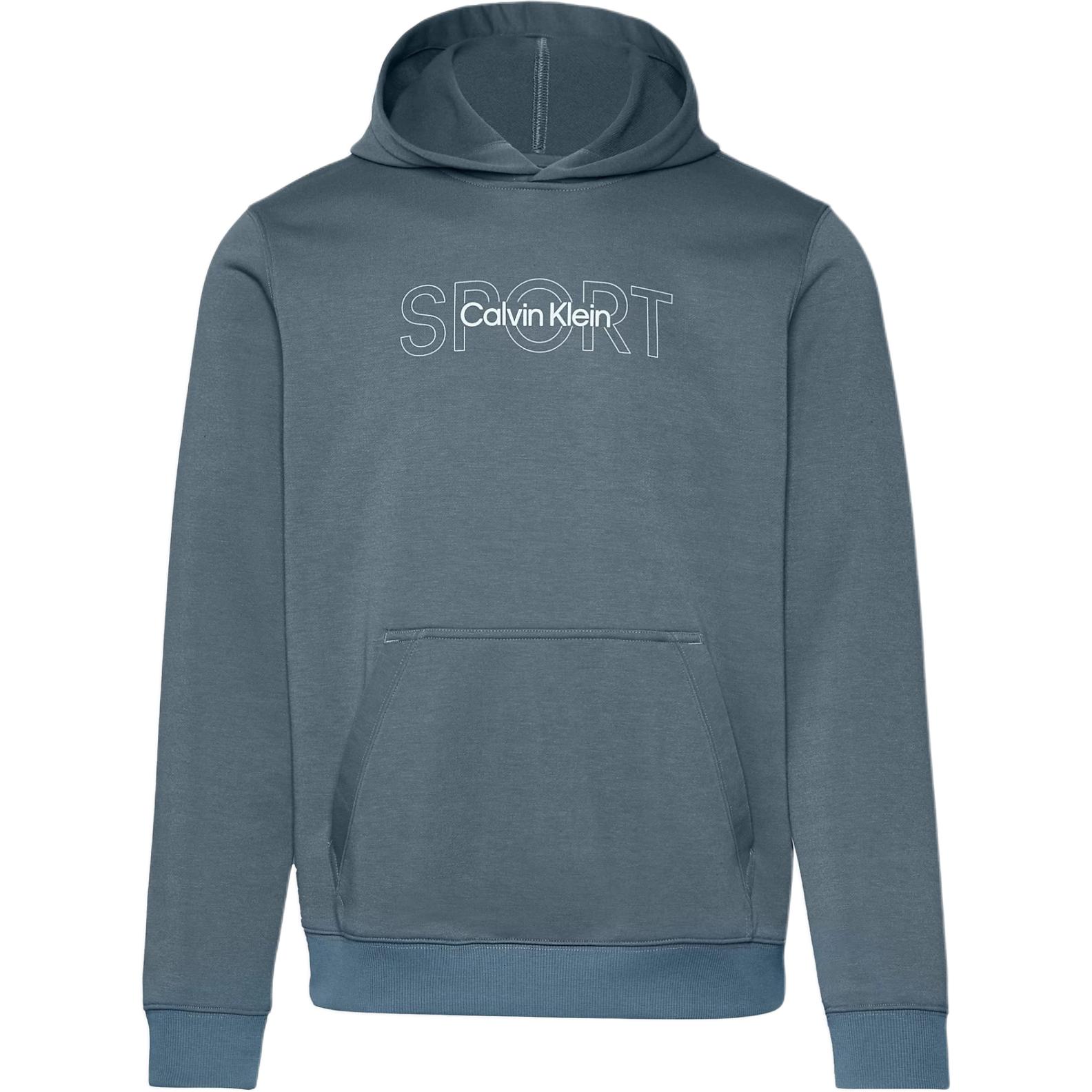 Calvin Klein Logo Print Casual Hoodie Ceramic Blue ( European Version) 00GMS4W339-5BX