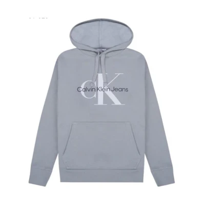 Calvin Klein Logo Print Casual Hoodie Grey 40GC201-020