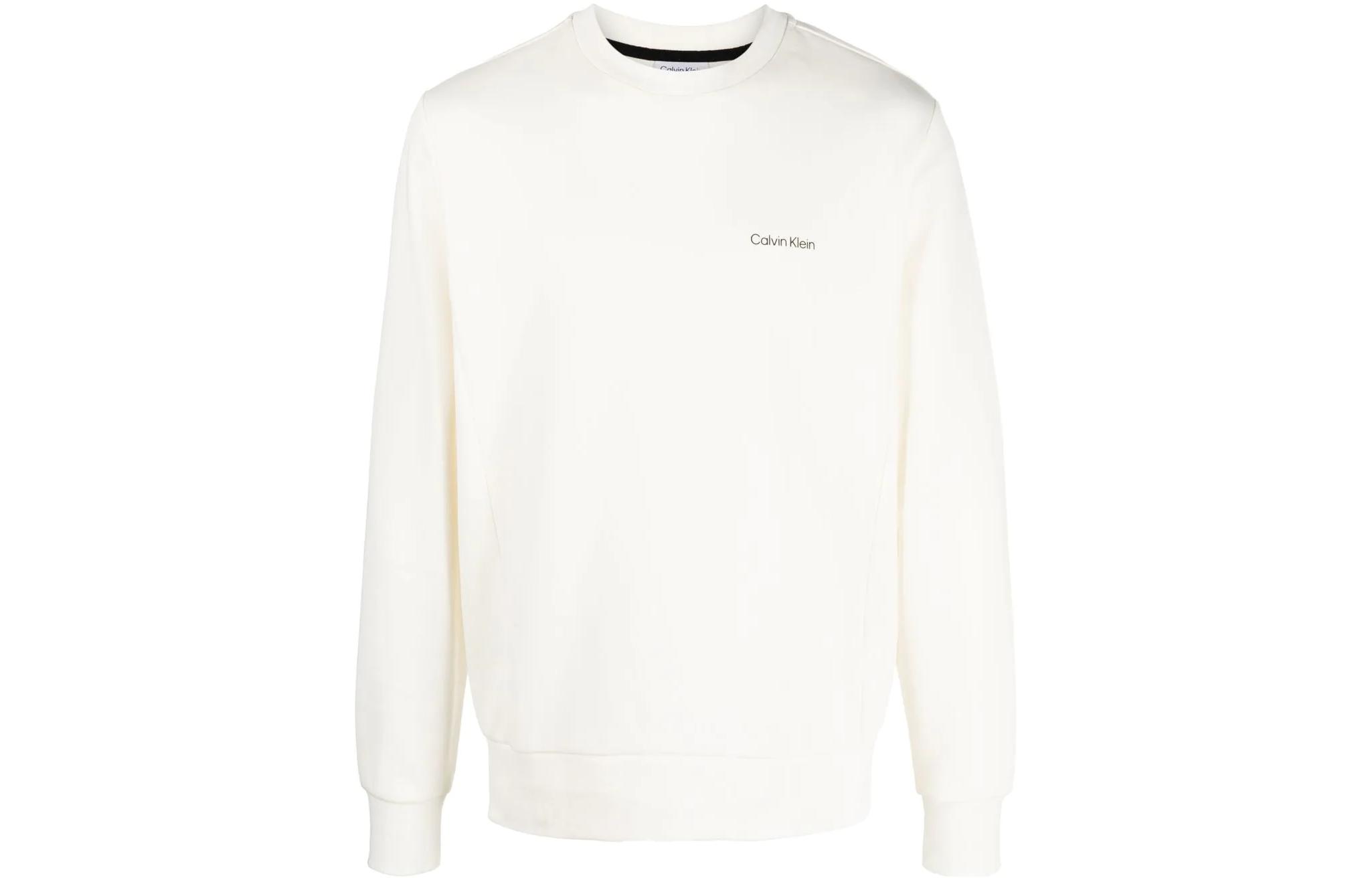 Calvin Klein Logo Print Crewneck Long Sleeve Sweatshirt K10K109926YAT