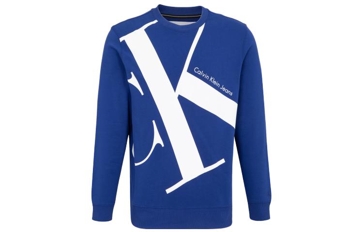 Calvin Klein Logo Print Crewneck Sweatshirt Unisex - Blue J318474-CJS