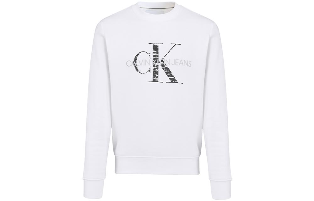 Order Calvin Klein 标志印花圆领卫衣 白色 J30J319365-YAF