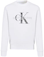Order Calvin Klein Logo Print Crewneck Sweatshirt White J30J319365-YAF