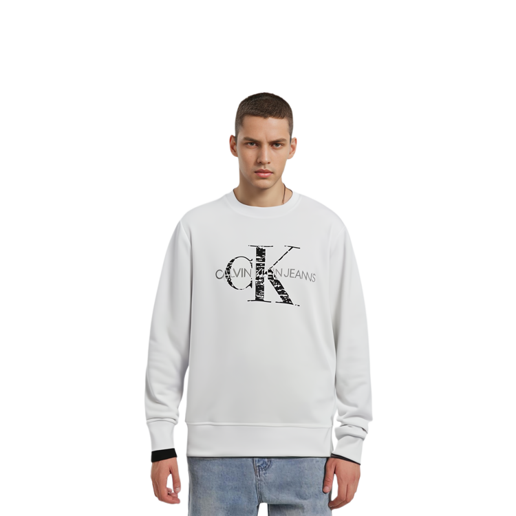 Purchase Calvin Klein 标志印花圆领卫衣 白色 J30J319365-YAF