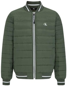 Chaqueta Bomber Verde Militar Calvin Klein con Logo Impreso. J322997 Buy Chaqueta Bomber Verde Militar Calvin Klein con Logo Impreso. J322997