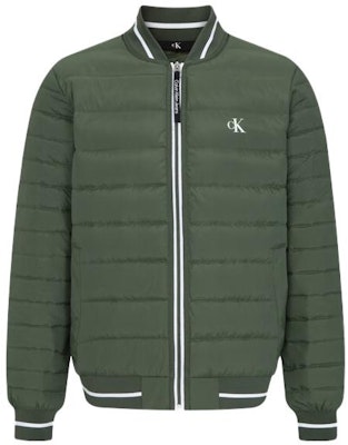 Chaqueta Bomber Verde Militar Calvin Klein con Logo Impreso. J322997 Buy Chaqueta Bomber Verde Militar Calvin Klein con Logo Impreso. J322997