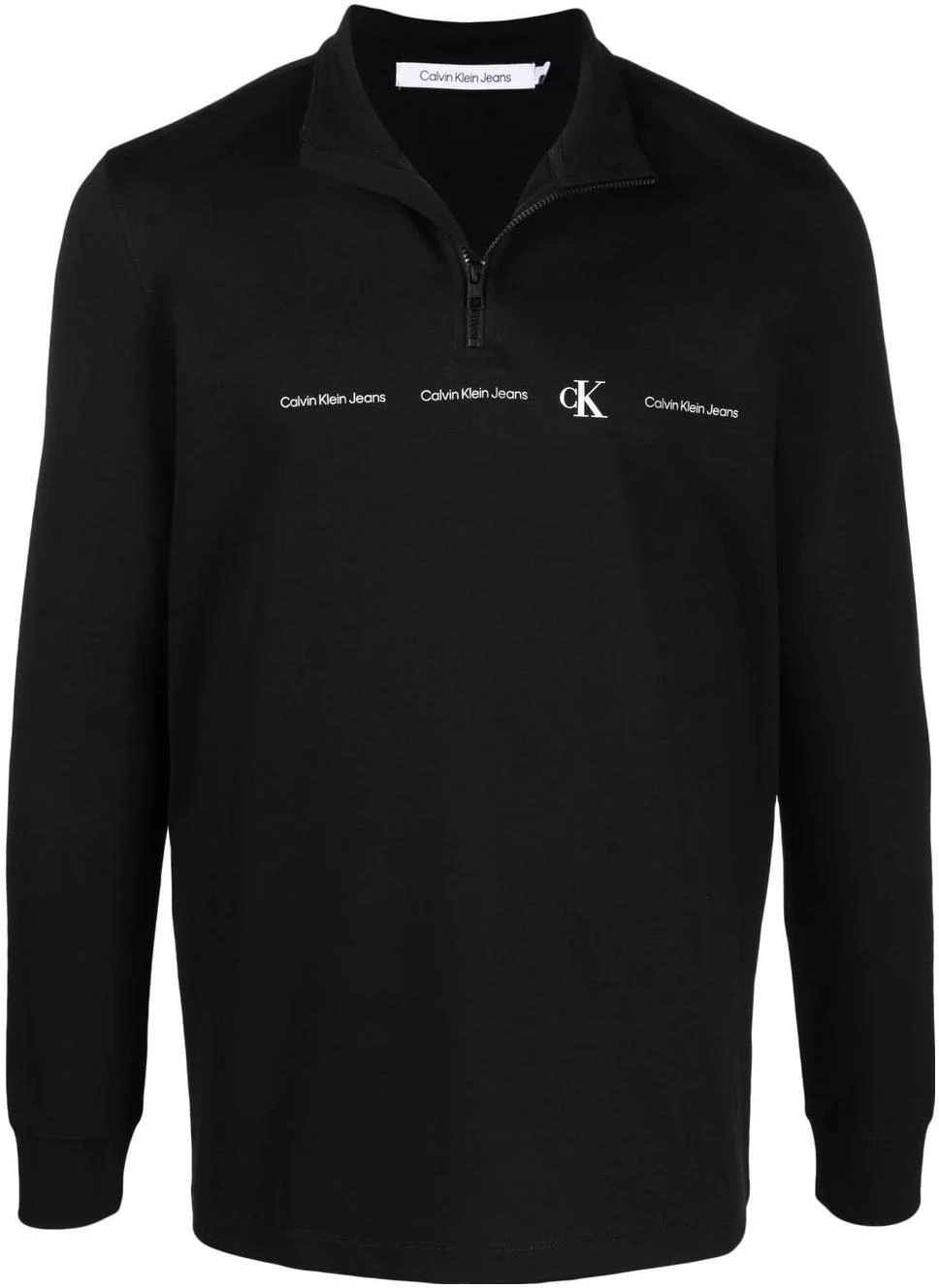 calvin-klein-logo-print-half-zip-knit-pullover-black-j30-j319692-beh