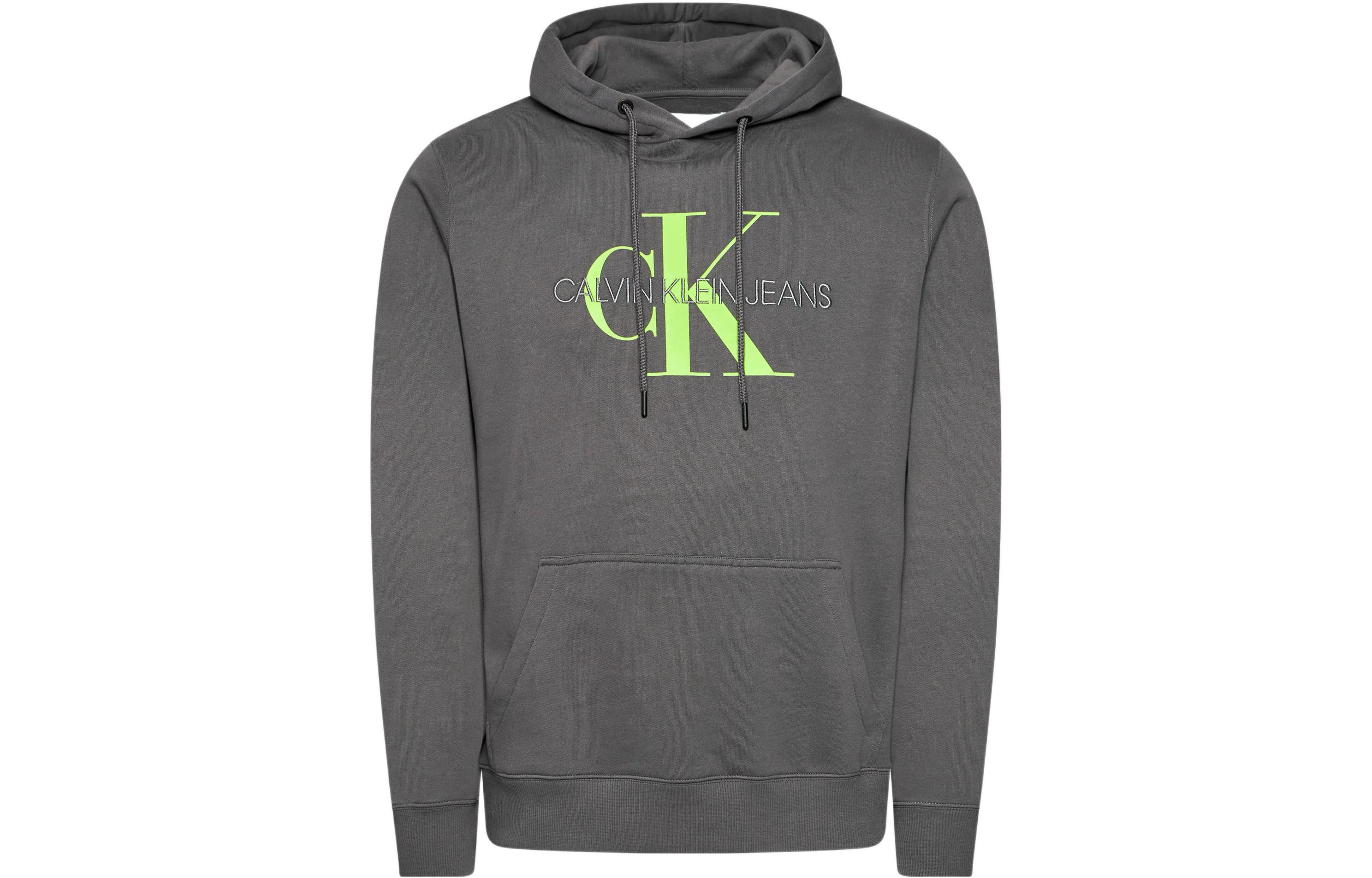 Calvin Klein Logo Print Hoodie Men’s Grey J30J314557PCK