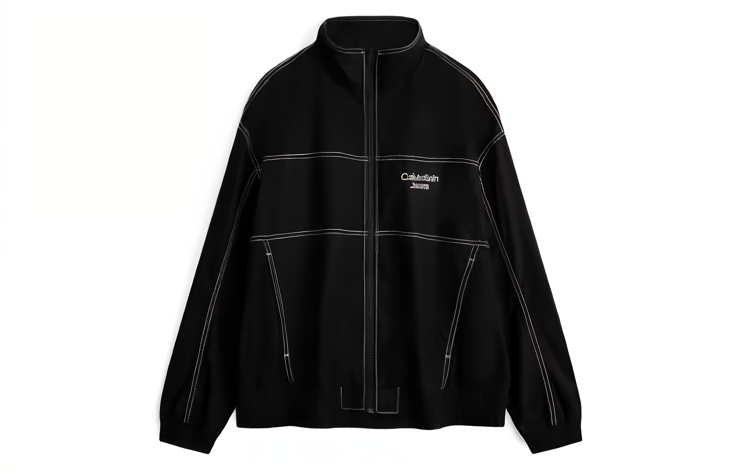 Calvin Klein Logo Print Jacket Space Black J323821-BEH