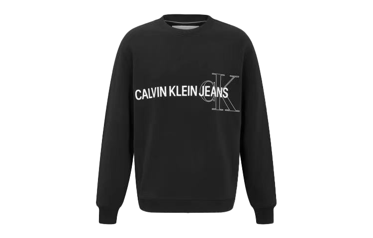 Calvin Klein Logo Print Long Sleeve Sweatshirt Black J319155-BEH