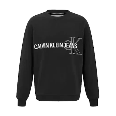 Calvin Klein Logo Print Long Sleeve Sweatshirt Black J319155-BEH