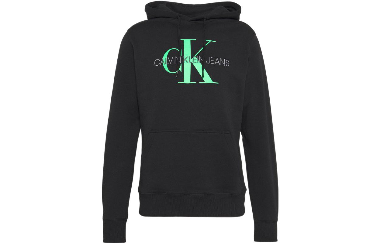 Calvin Klein Logo Print Pullover Hoodie Black J30J314557-BEH