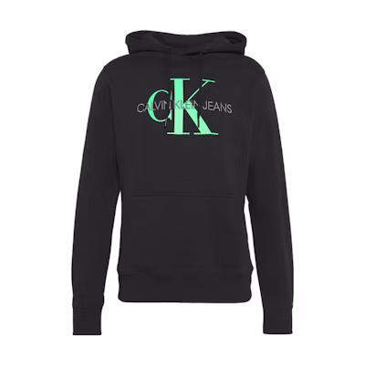 Calvin Klein Logo Print Pullover Hoodie Black J30J314557-BEH