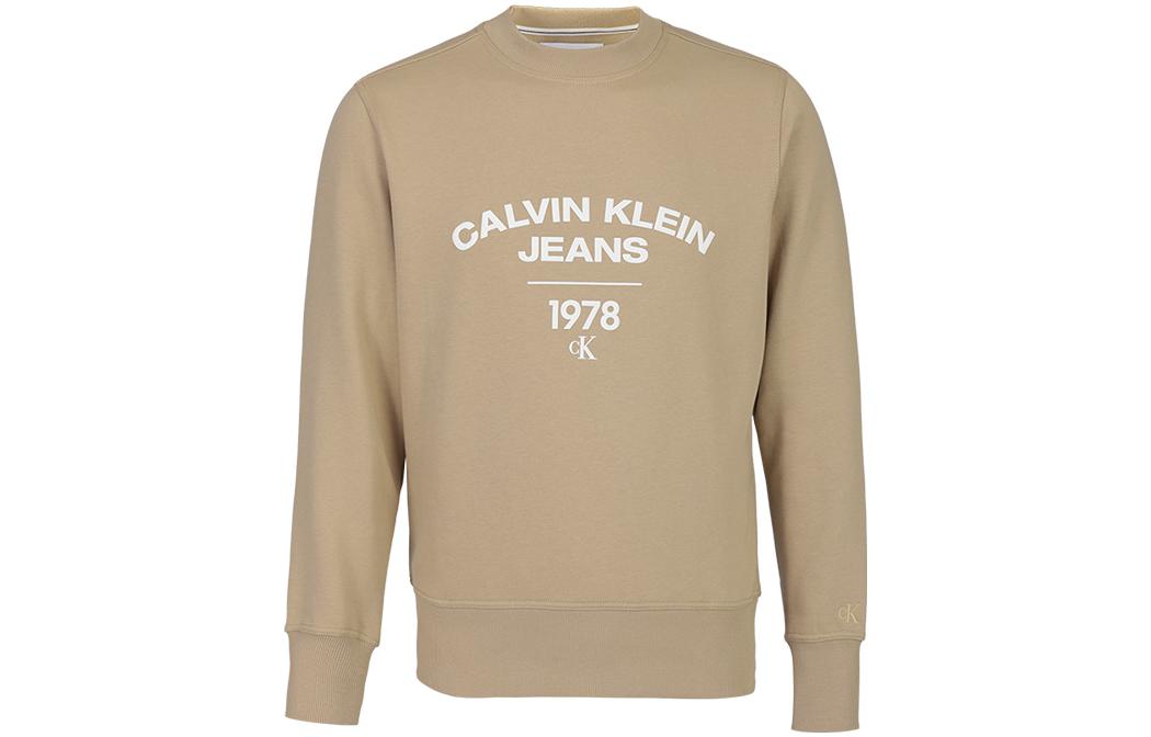 Calvin Klein Logo Print Sweatshirt Khaki J30J324210-PF2