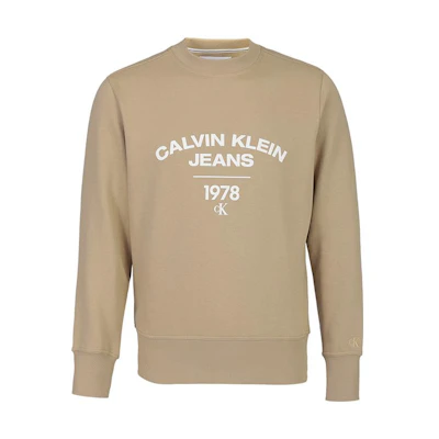 Calvin Klein Logo Print Sweatshirt Khaki J30J324210-PF2