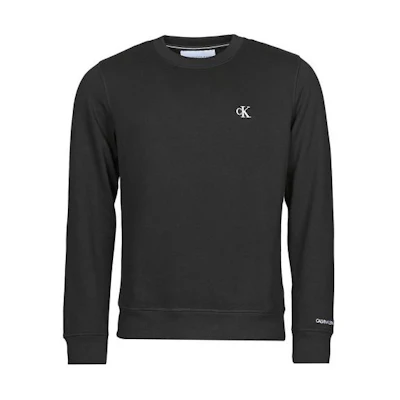 Calvin Klein Logo Printed Crewneck Loose Pullover Sweatshirt Black () J30J314536-BAE