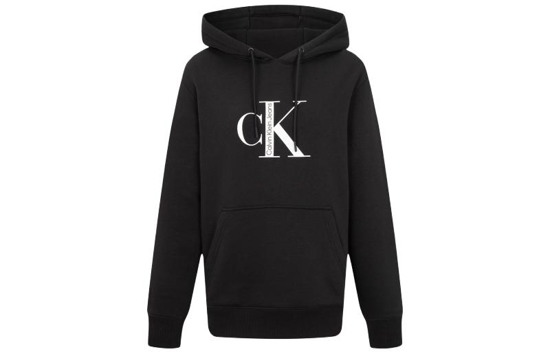 Calvin Klein Logo Printed Oversized Hoodie Unisex Black J323238-BEH