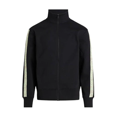 Calvin Klein Logo Zip-Up Jacket Black Long Sleeve High Neck J30J324120-BEH