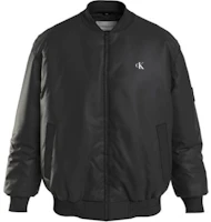 Calvin Klein Logo Zip Baseball Jacket Black Long Sleeve J30J324657-BEH Calvin Klein Logo Zip Baseball Jacket Black Long Sleeve J30J324657-BEH