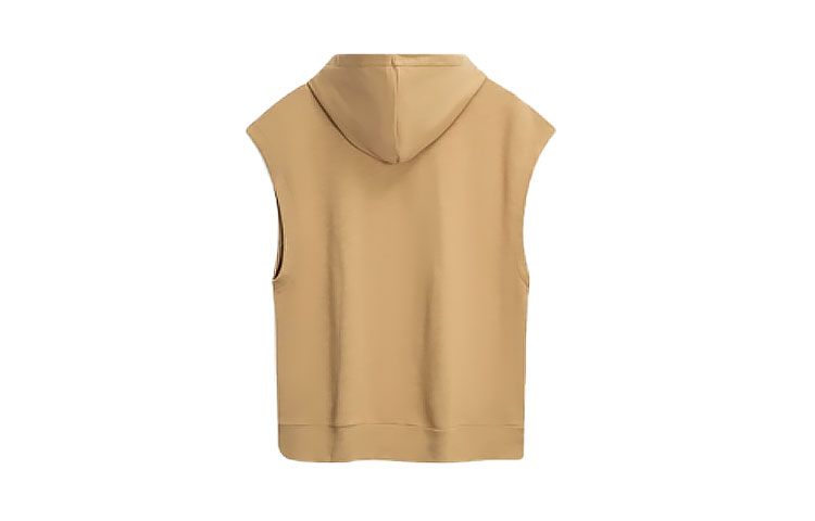 Calvin Klein Loose-Fit Sleeveless Hoodie with Logo Print Khaki 40LM206-PBE 圖 3