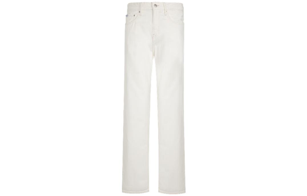 Calvin Klein Loose Fit White Pure Cotton Jeans J321443