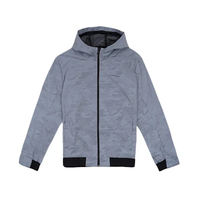 Calvin Klein Loose Fit Zip-Up Hoodie Jacket - Gray 40VM523-041