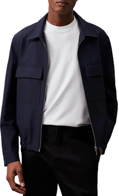 Calvin Klein Jaket Loose Fit Zip-Up dengan Kantong Samping Hitam (Versi EU) K10K112646-CHW Buy Calvin Klein Jaket Loose Fit Zip-Up dengan Kantong Samping Hitam (Versi EU) K10K112646-CHW