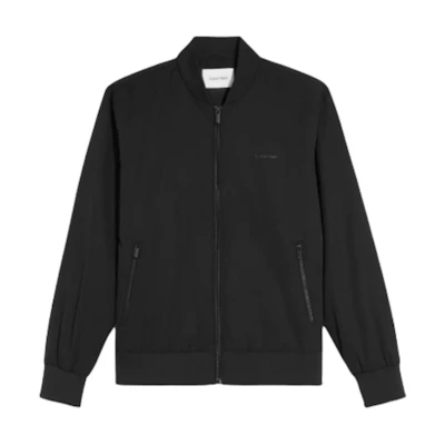 Calvin Klein Matte Black Full-Zip Bomber Jacket 40FP512-001