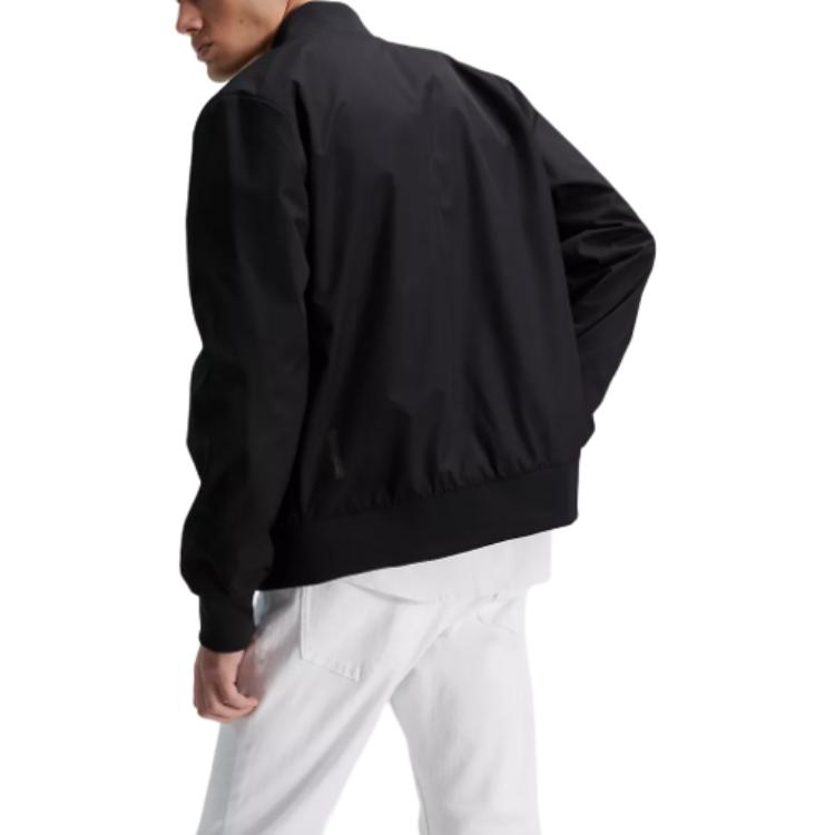 Shop 卡尔文克莱因哑光黑色全拉链飞行员夹克 40FP512-001