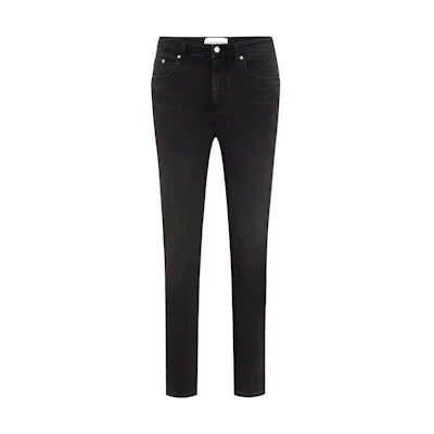 Calvin Klein Mid-Rise Slim Fit Zipper Jeans Denim Black. J320671