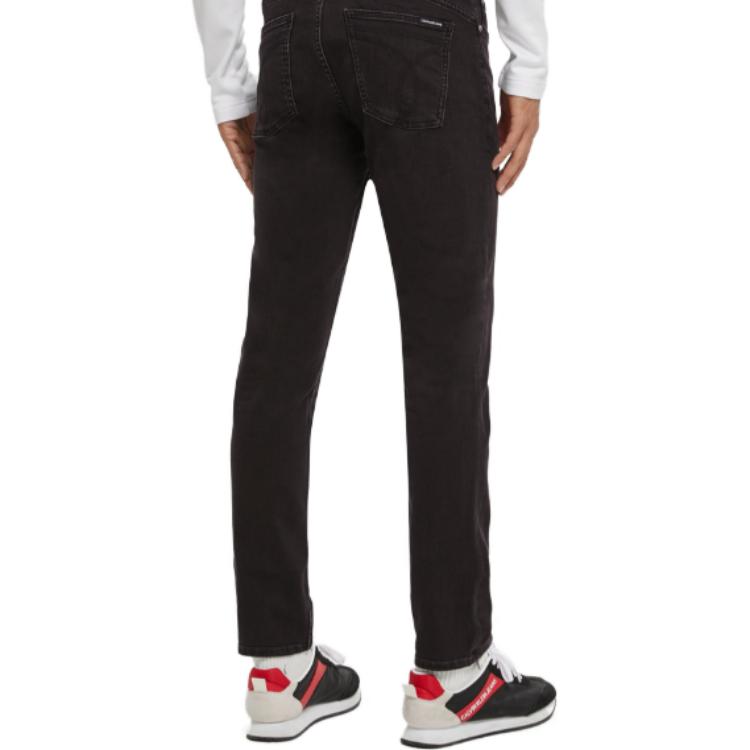 Calvin Klein Mid-Rise Slim Fit Zipper Jeans  Denim Black. J320671 圖 3
